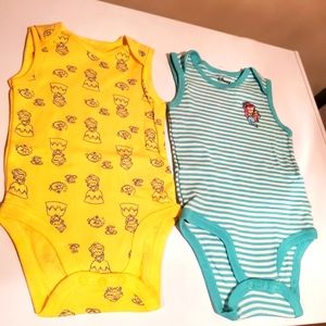 Low Bundle Disney Baby Girl 2 Pack 12 Month Onesies Brand New!!!!